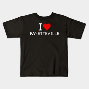 Fayetteville - I Love Icon Kids T-Shirt